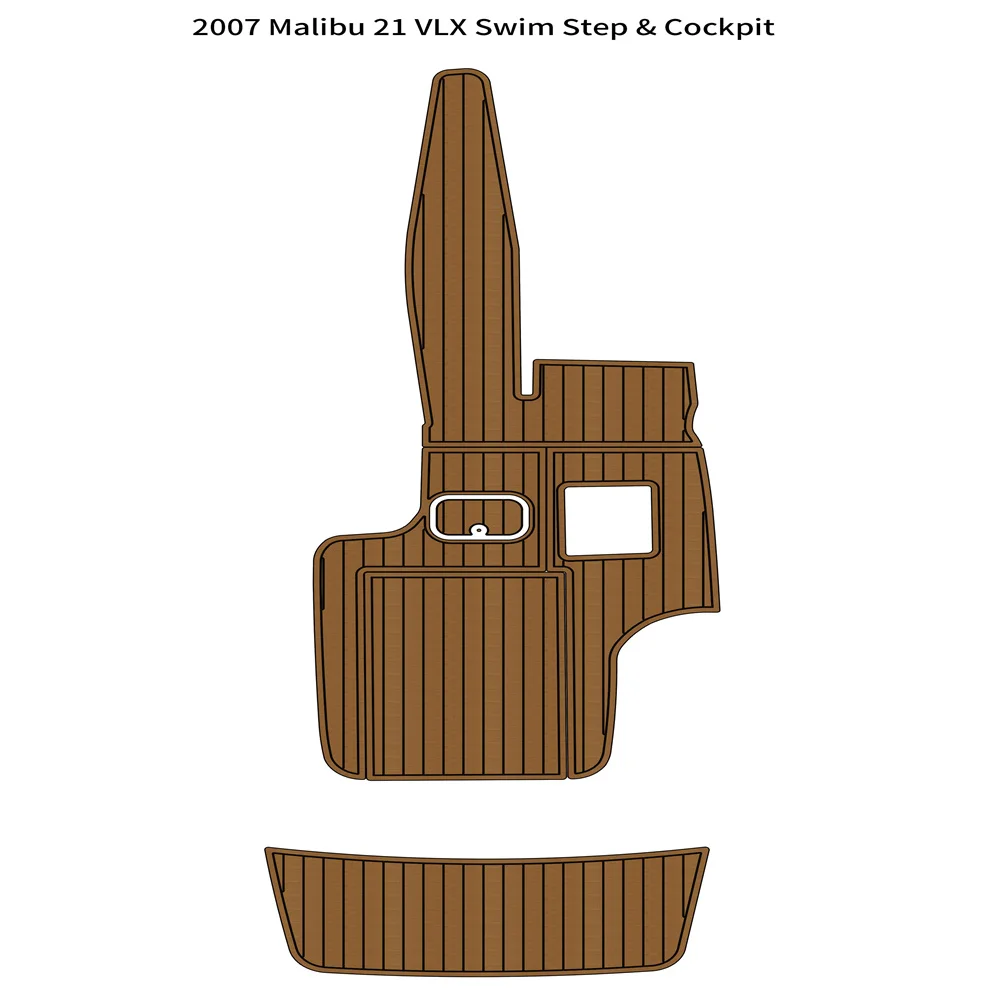 

2007 Malibu 21 VLX Swim Step Cockpit Boat EVA Faux Foam Teak Deck Floor Pad