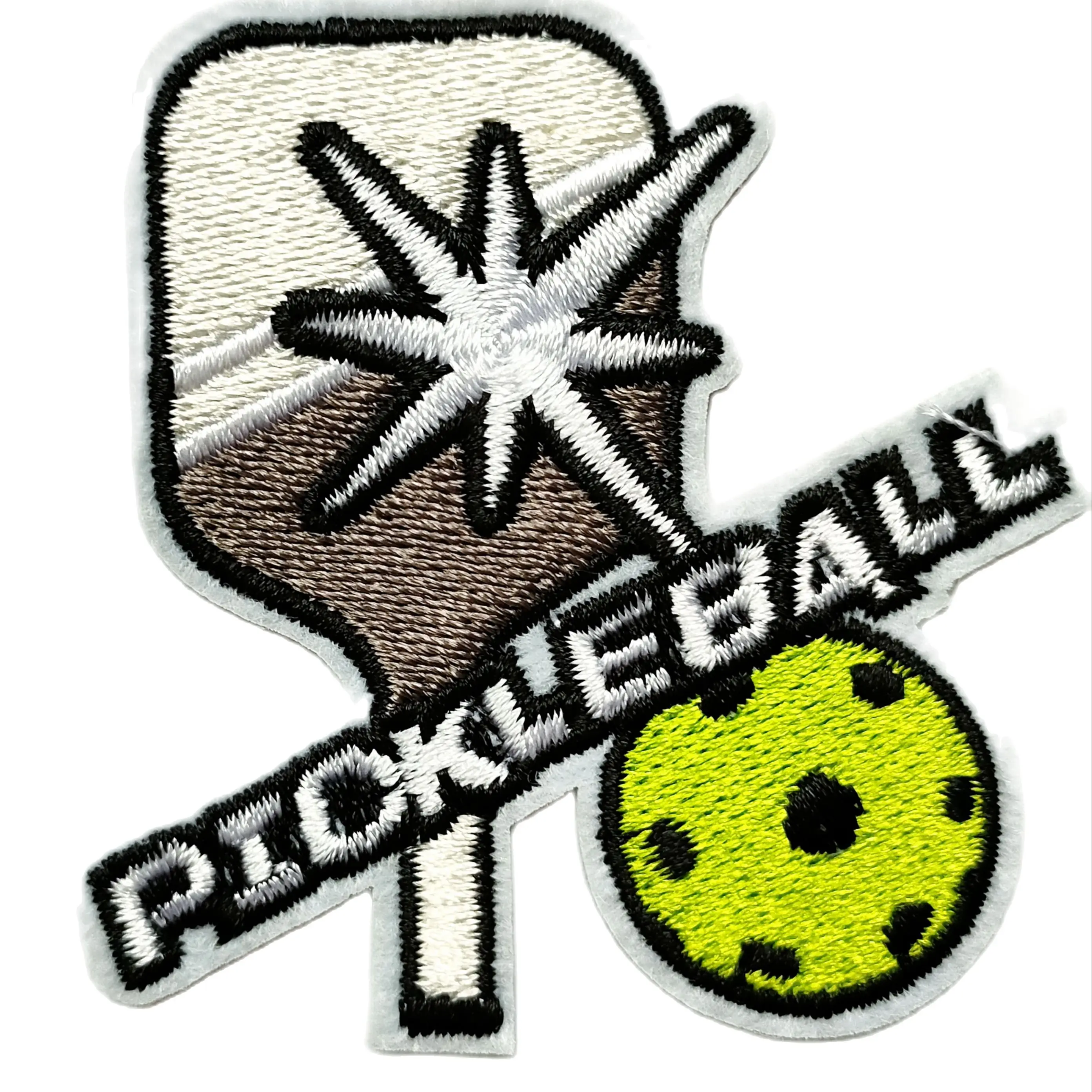 

5x Hot! Pickle Ball Applique Patch - Pickleball Sports Badge (Iron on) (≈ 5.5-6.5cm)