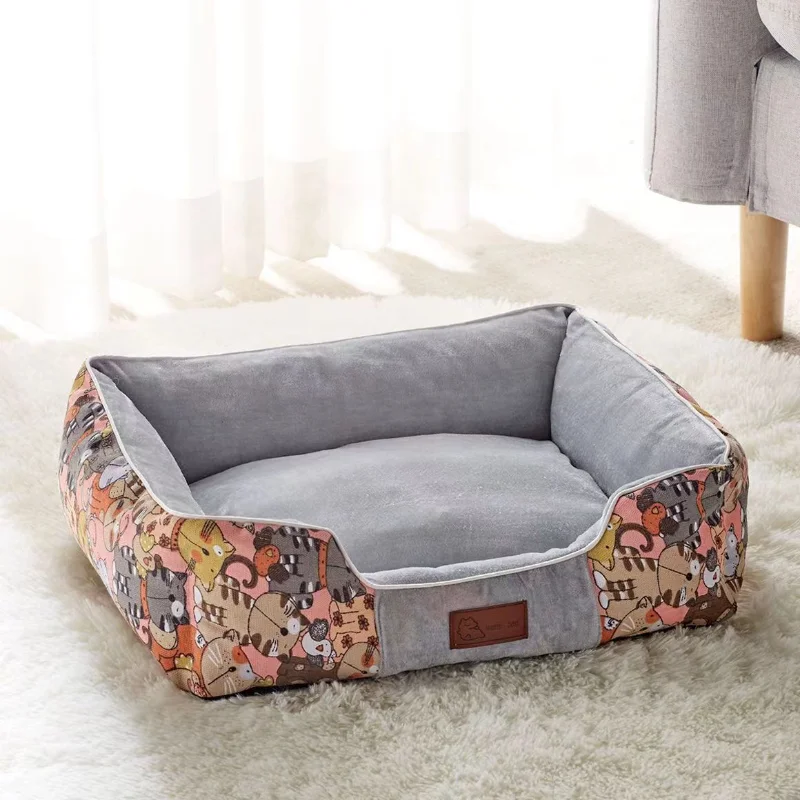 

Luxury Winter Warm Large Dog Sofa Bed Cat Dog Kneel Cat Mats House Cushion Pet Sleeping Sofa Beds Mat for Large and Small Dog