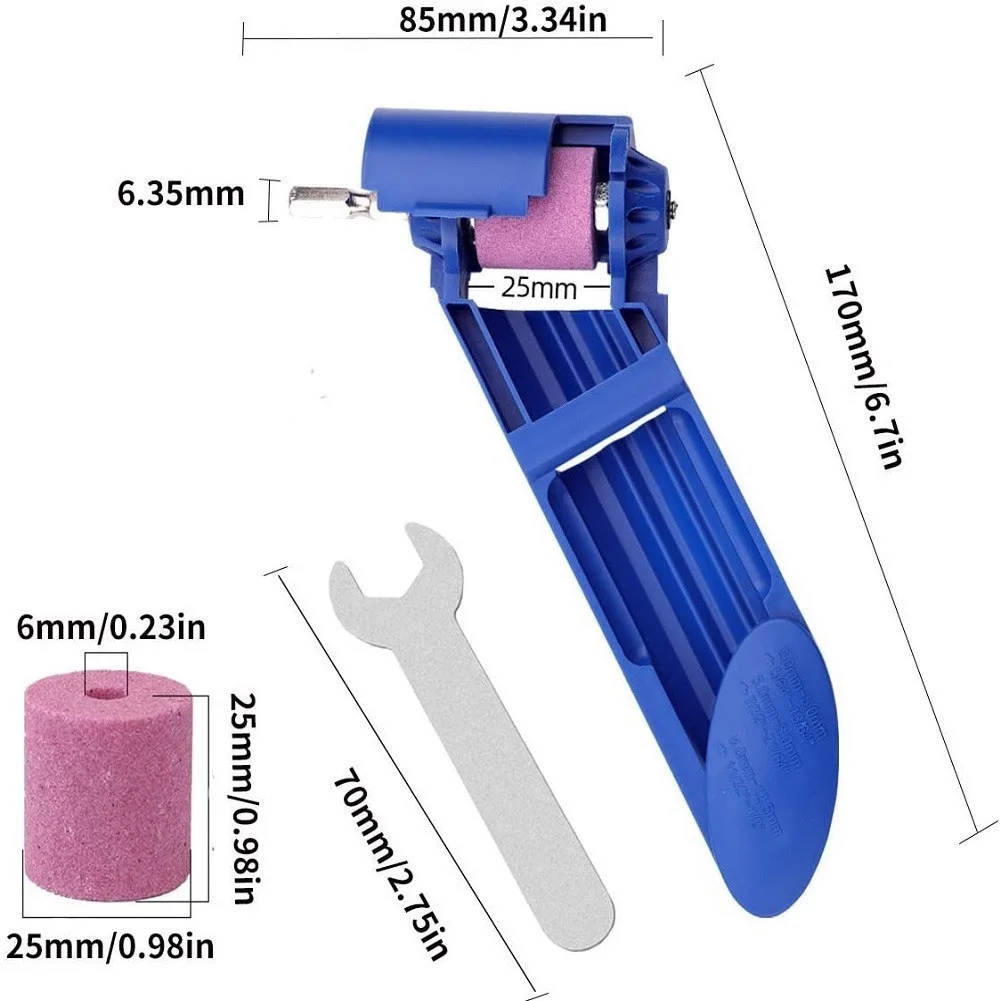 Portable Drill Bit Sharpener ABS Plastic Corundum Grinding Wheel Wrench Circlip For Grinding Iron Drills Grinder Polishing Set
Portable Drill Bit Sharpener ABS Plastic Corundum Grinding Wheel Wrench Circlip For Grinding Iron Drills Grinder Polishing Set