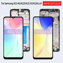 D'origine Pour Samsung Galaxy A22 5G LCD A226 Affichage Écran Tactile Numériseur Pour Samsung A22 4G A225 Remplacement D'assemblée D'AFFICHAGE À CRISTAUX LIQUIDES=