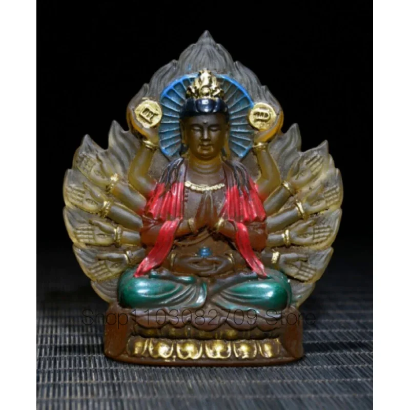 Цветная глазурованная резьба тысячи ручек Kwan-Yin цветная краска статуя Гуаньинь Богиня
Цветная глазурованная резьба тысячи ручек Kwan-Yin цветная краска статуя Гуаньинь Богиня