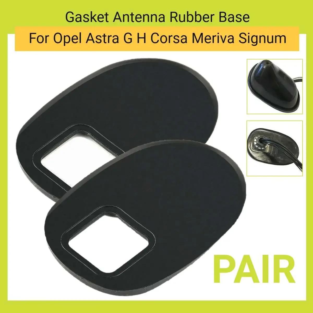 

2PCS Gasket Antenna Rubber Base Repair For Opel Axtra G H Corsa Meriva Signum Vectra Zafira Car Accessories Black
