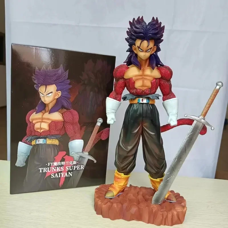 28.5cm Dragon Ball Figure Trunks Super Saiyan 4 GK PVC Model Collection Doll Anime Periphery Decoration Display Kids Gift Toys
28.5cm Dragon Ball Figure Trunks Super Saiyan 4 GK PVC Model Collection Doll Anime Periphery Decoration Display Kids Gift Toys
