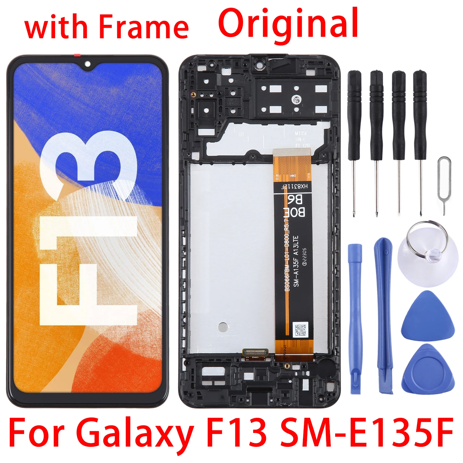 For Samsung Galaxy F13 SM-E135F Original LCD Screen Digitizer Full Assembly with Frame
For Samsung Galaxy F13 SM-E135F Original LCD Screen Digitizer Full Assembly with Frame