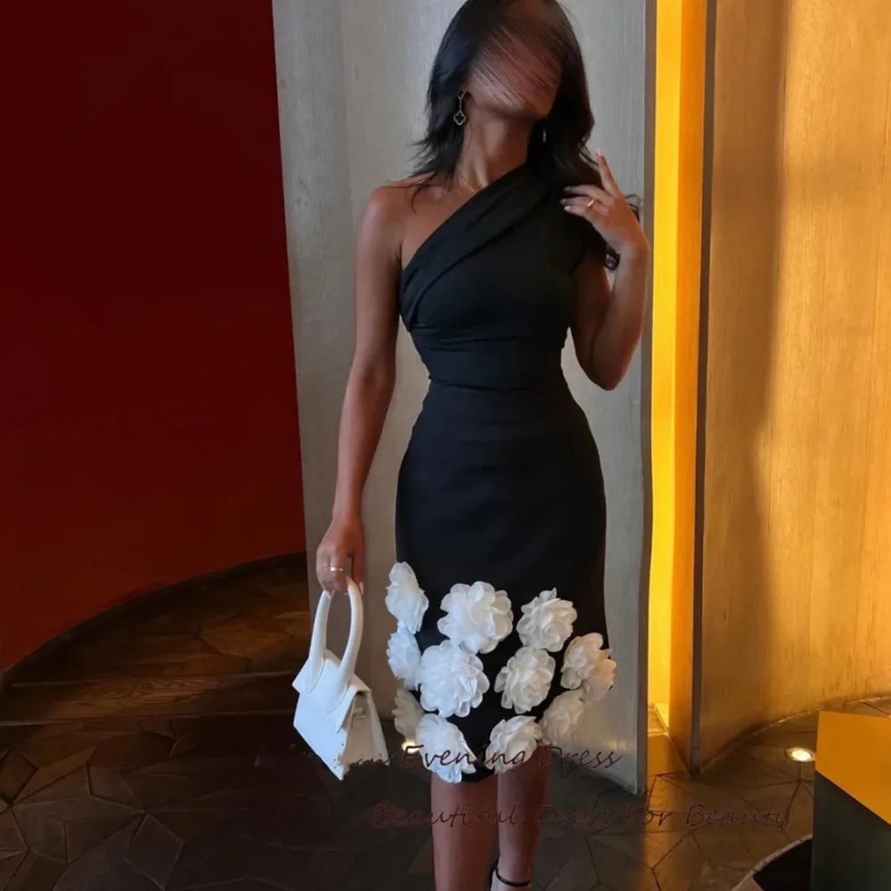 Black Prom Evening Dresses Elegant Knee-Length One Shoulder Formal Occasion Dresses 2024 Sleeveless Party Cocktail Gown New
Black Prom Evening Dresses Elegant Knee-Length One Shoulder Formal Occasion Dresses 2024 Sleeveless Party Cocktail Gown New