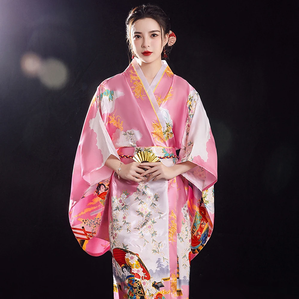 Polyester Dress Cosplay Costume Tracksuit Women Bathrobe Bride Nightgown Dress Floral Floral Yukata Kimono Lady Sexy
Polyester Dress Cosplay Costume Tracksuit Women Bathrobe Bride Nightgown Dress Floral Floral Yukata Kimono Lady Sexy