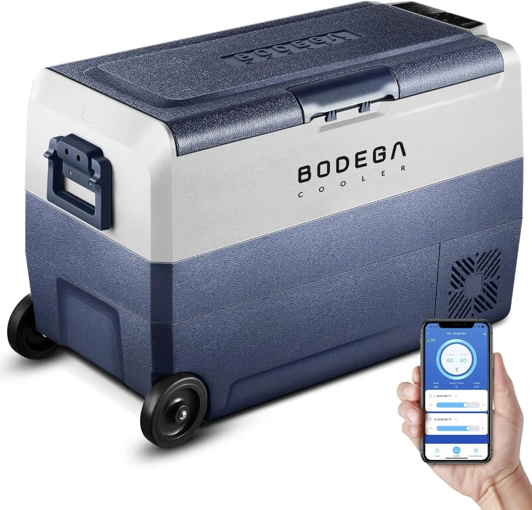 【Upgraded】12 Volt Refrigerator, Portable Freezer, Car Fridge Dual Zone WIFI APP Control, 53 Quart(50L)-4℉-68℉ RV Car Cooler
【Upgraded】12 Volt Refrigerator, Portable Freezer, Car Fridge Dual Zone WIFI APP Control, 53 Quart(50L)-4℉-68℉ RV Car Cooler
