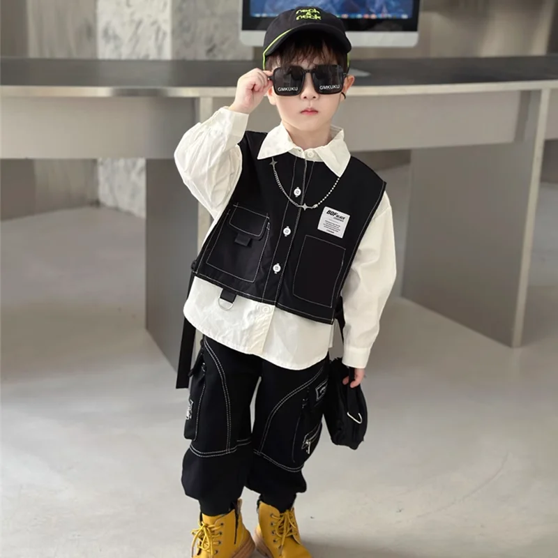 Набор красивых рубашек для мальчиков на весну и осень, новинка 2024, Осенняя детская одежда, модные детские рубашки с имитацией двух предметов
Набор красивых рубашек для мальчиков на весну и осень, новинка 2024, Осенняя детская одежда, модные детские рубашки с имитацией двух предметов