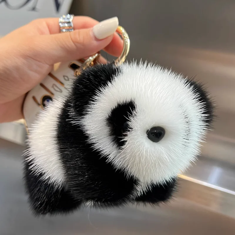 Panda New Arrival Handmade Keychain with Real Mink Fur, Cute Design for Women Girls, Keychain Accessory for Bags Cars, Gifts
Panda New Arrival Handmade Keychain with Real Mink Fur, Cute Design for Women Girls, Keychain Accessory for Bags Cars, Gifts