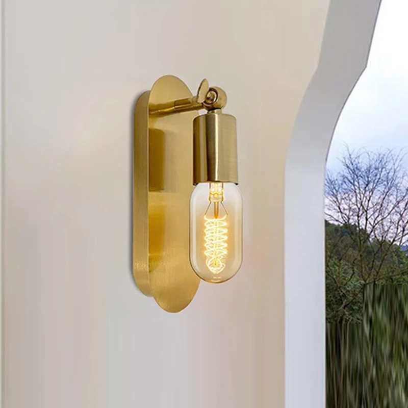 Modern LED wall lamp Nordic copper modern minimalist bedside porch wall lamp hotel room hallway decorative lighting fixtures
Modern LED wall lamp Nordic copper modern minimalist bedside porch wall lamp hotel room hallway decorative lighting fixtures
