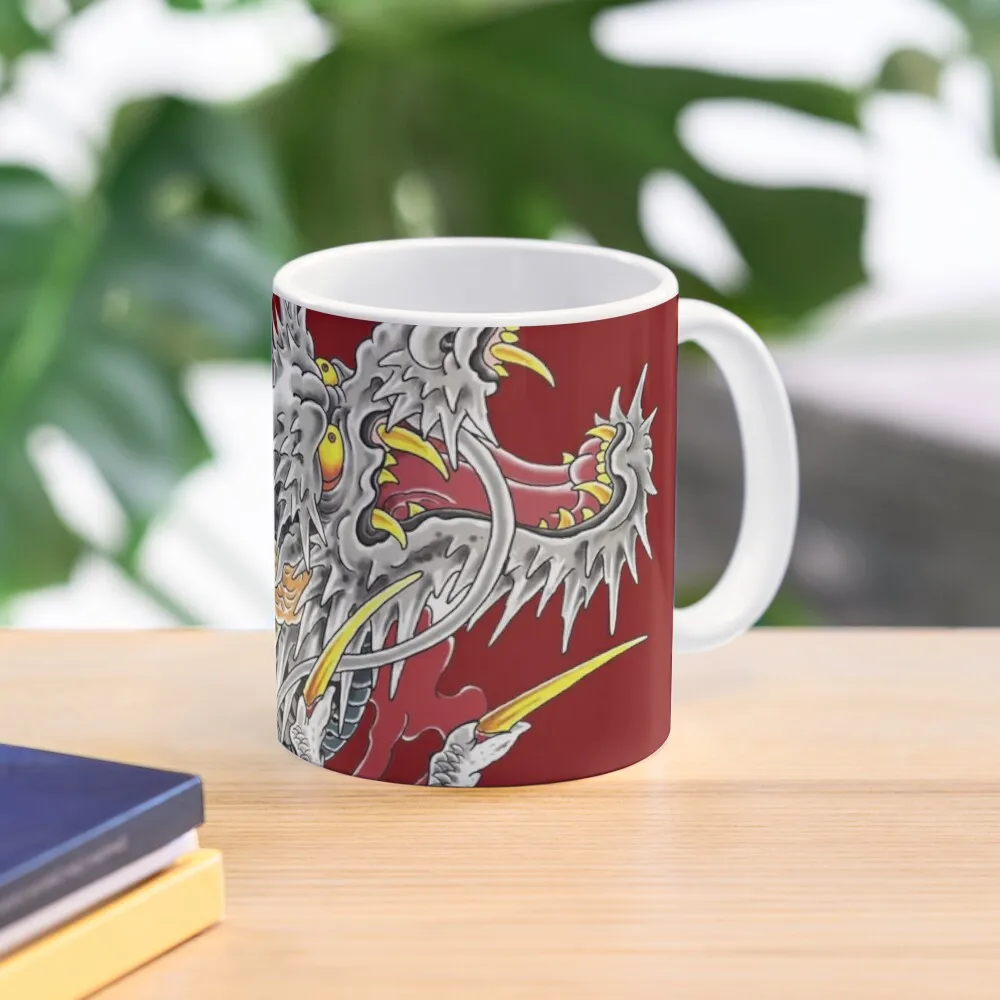 

Yakuza Dragon Tattoo Coffee Mug Aesthetic Coffee Cups Thermal Mug For Coffee Cups And Mugs Original Breakfast Cups