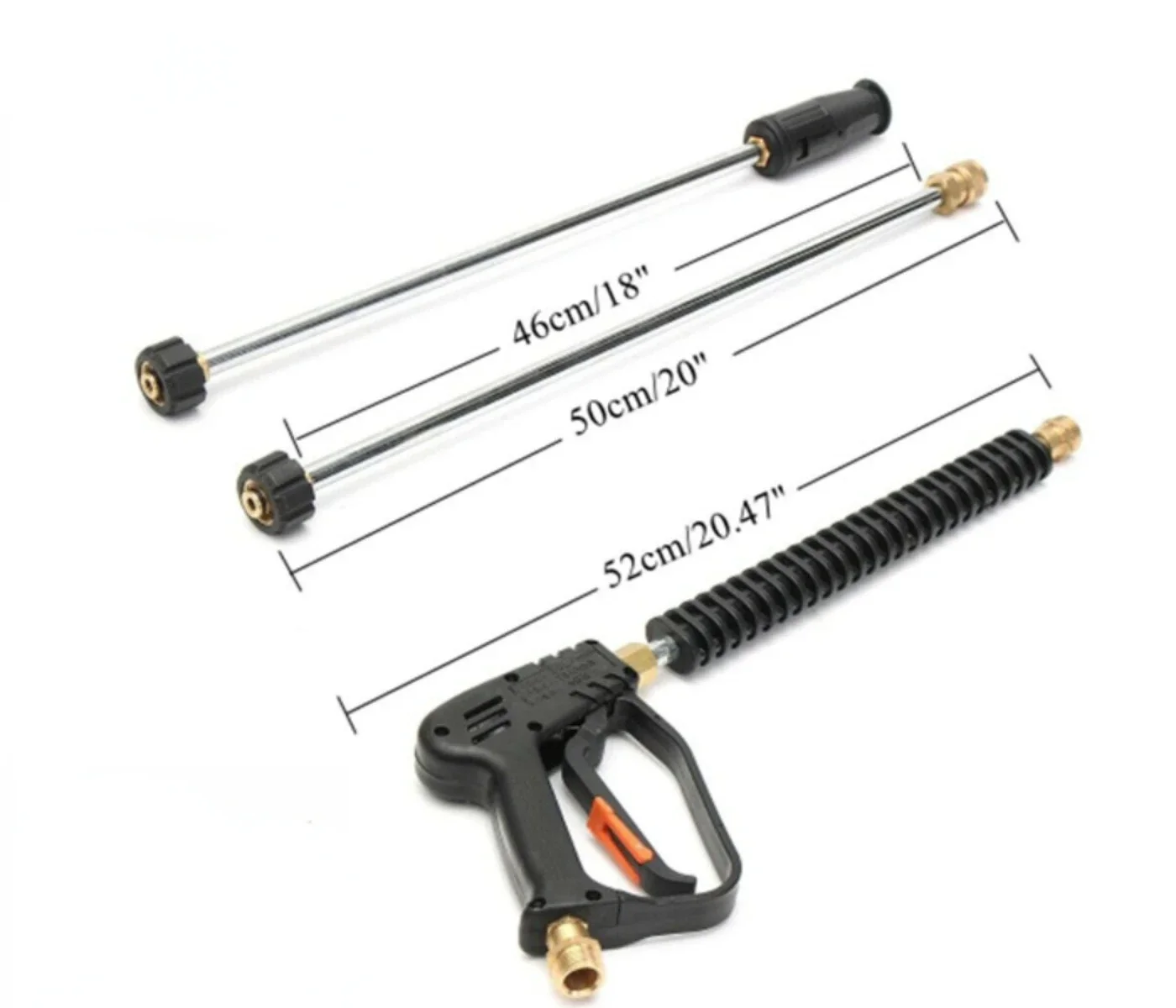 High Pressure Washer Gun for Karcher K2 K3 K4 K5 K6 K7 Car Wash 4000 PSI With 5 Spray Nozzles Inlet M22-14 Quick Connect
High Pressure Washer Gun for Karcher K2 K3 K4 K5 K6 K7 Car Wash 4000 PSI With 5 Spray Nozzles Inlet M22-14 Quick Connect