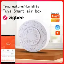 Zigbee/Tuya WIFI Smart Air Box Carbon Dioxide Detector CO2 Gas Sensor Formaldehyde VOC Temperature Humidity Sensor App Control
Zigbee/Tuya WIFI Smart Air Box Carbon Dioxide Detector CO2 Gas Sensor Formaldehyde VOC Temperature Humidity Sensor App Control