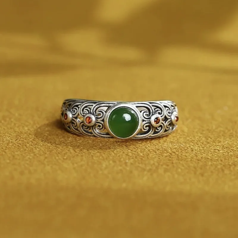 Bagues à motif creux simple pour femmes, cuivre rétro, index ouvert, gothique, accessoires de bijoux pour filles, cadeau de vacances, mode 1