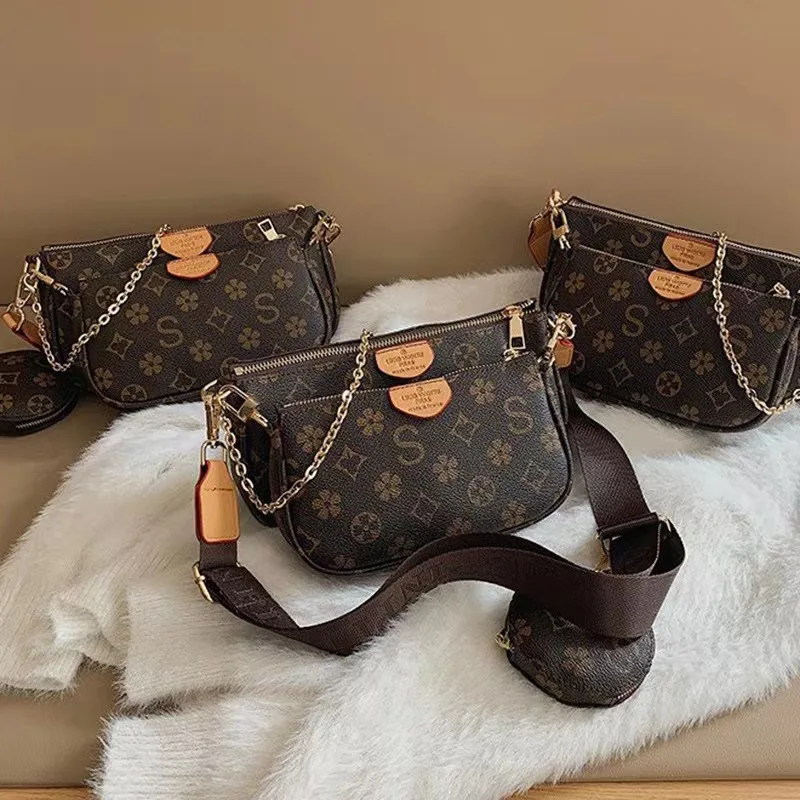 2023 High Quality Women Purse and Handbags New Fashion Famous Designer Shoulder Crossbody Three Piece Mahjong Bag Three In One
2023 High Quality Women Purse and Handbags New Fashion Famous Designer Shoulder Crossbody Three Piece Mahjong Bag Three In One