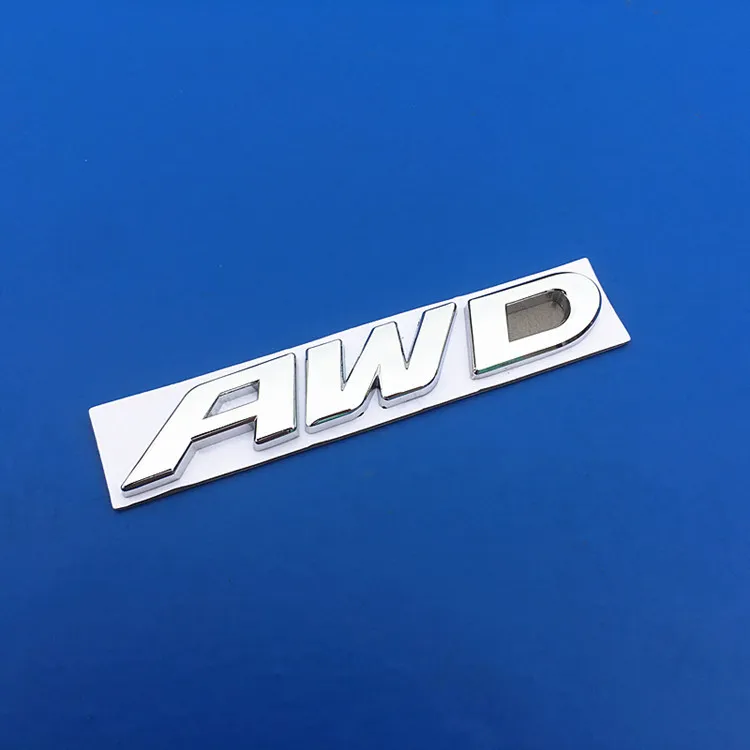 

1 PCS 3D Metal AWD Badge Body Emblem Decal Car Stickers 4 Wheel Drive SUV Off Road for Toyota Impreza Subaru Honda SUV Off Road