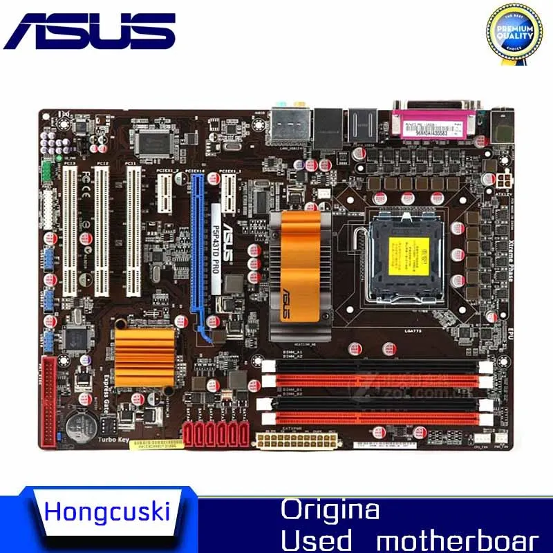 

Socket LGA 775 For ASUS P5P43TD PRO Original Used Desktop for Intel P43 Motherboard DDR3 USB2.0 SATA2