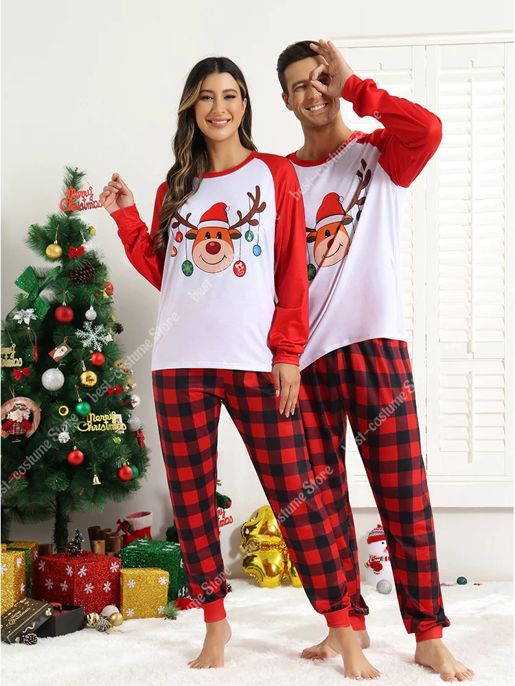 Matching Pajamas for Couples Long Sleeves Print Pajamas Women Men Sets Christmas Clothing Green Red Stript Homewear Suit
Matching Pajamas for Couples Long Sleeves Print Pajamas Women Men Sets Christmas Clothing Green Red Stript Homewear Suit