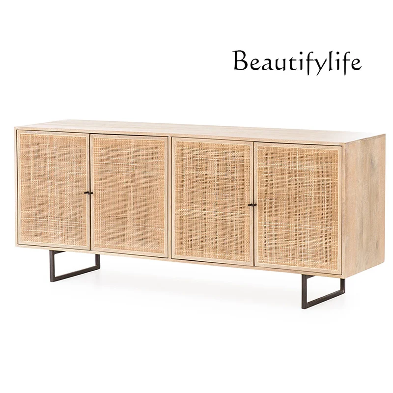 Nordic Dining Side Rattan TV Display Cabinet Simple Modern Solid Wood Cabinet Large Capacity Storage Cabinet
Nordic Dining Side Rattan TV Display Cabinet Simple Modern Solid Wood Cabinet Large Capacity Storage Cabinet