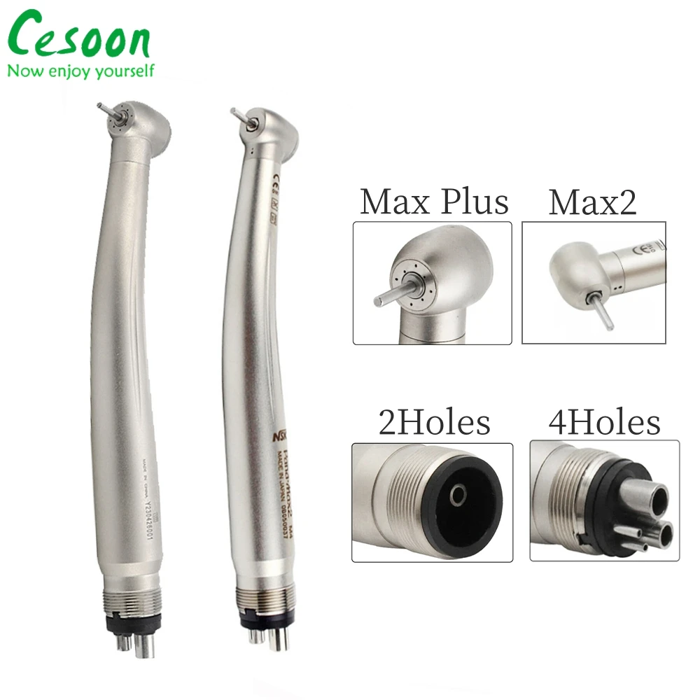 Dental High Speed Handpiece 4 Water Spray Standard Head Push Button 2/4Holes NSK Max2/Max Plus Air Turbine Dentistry Tools
Dental High Speed Handpiece 4 Water Spray Standard Head Push Button 2/4Holes NSK Max2/Max Plus Air Turbine Dentistry Tools