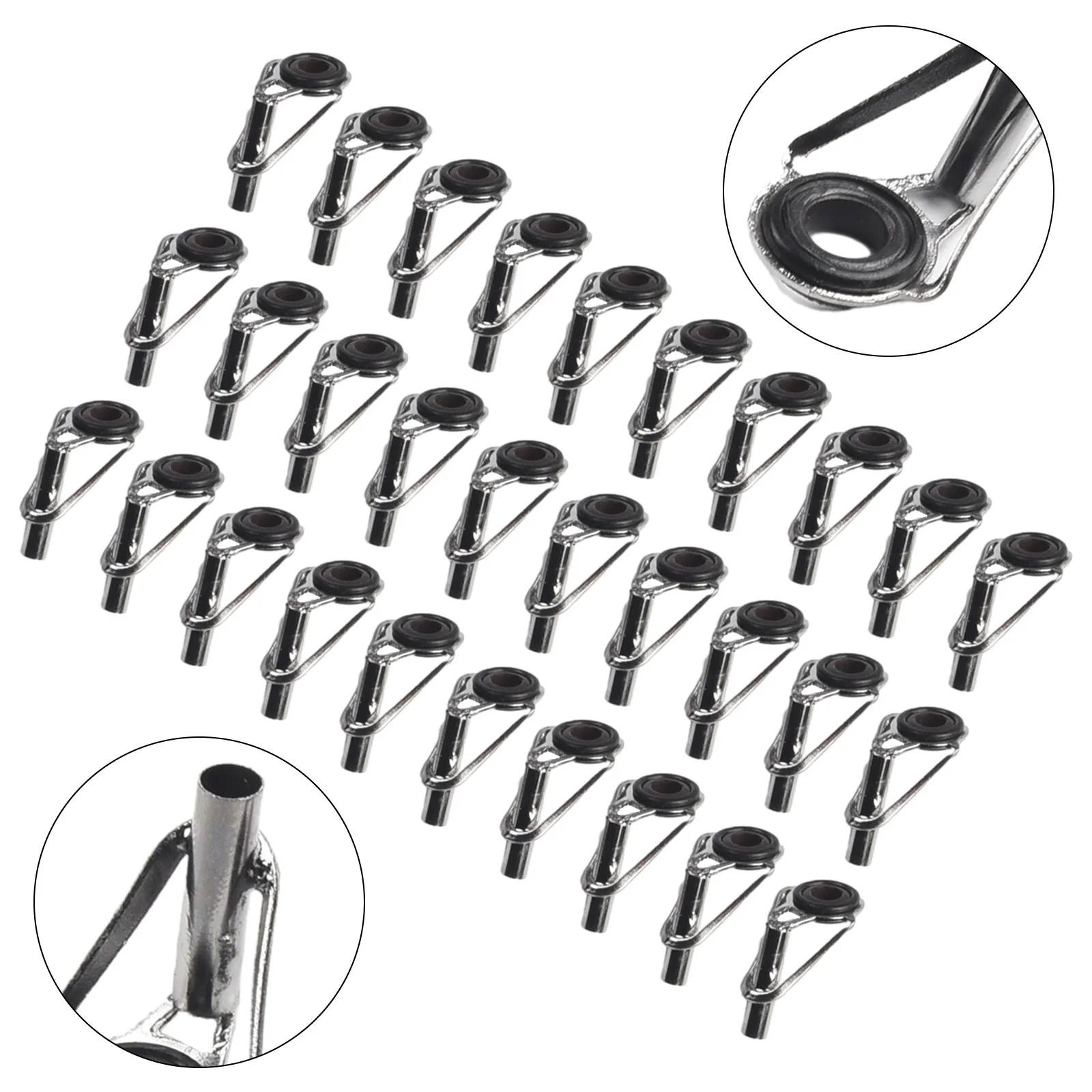 Part Tool Fishing Rod Guide Rings Iron 30pcs Set 6 Kinds of Diameter Smooth Saltwater High Quality Accessories
Part Tool Fishing Rod Guide Rings Iron 30pcs Set 6 Kinds of Diameter Smooth Saltwater High Quality Accessories