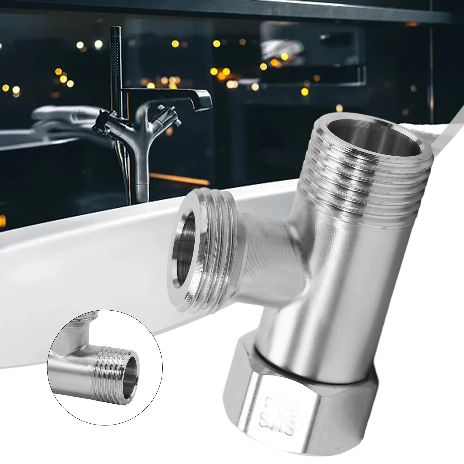 High Quality Durable Practical Diverter Valve Sprayer Shower T Shape Diverter 304 Stainless Steel Three-way Device
High Quality Durable Practical Diverter Valve Sprayer Shower T Shape Diverter 304 Stainless Steel Three-way Device