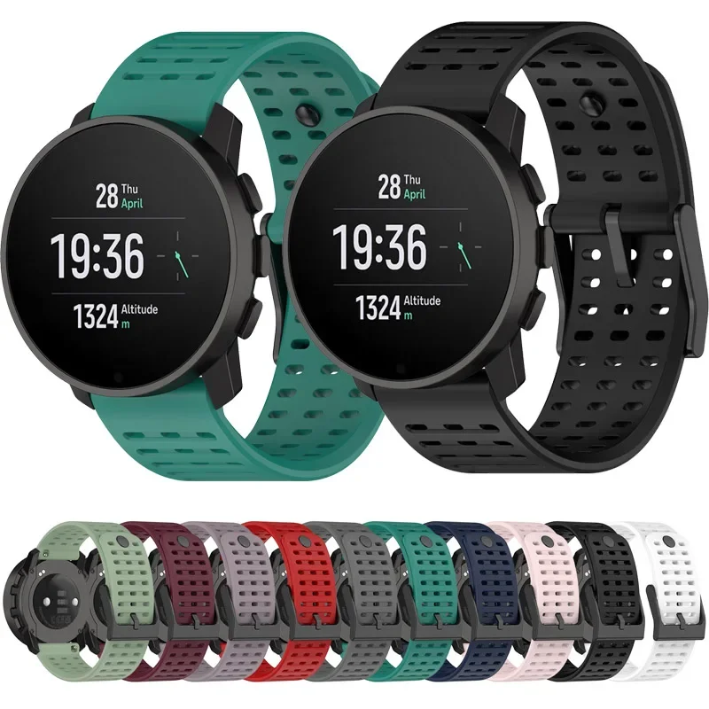 

22mm Silicone Watch Strap for Suunto vertical Smartwatch Repalcement Sport Bracelet Wristband for Suunto 5 9 peak pro Bands