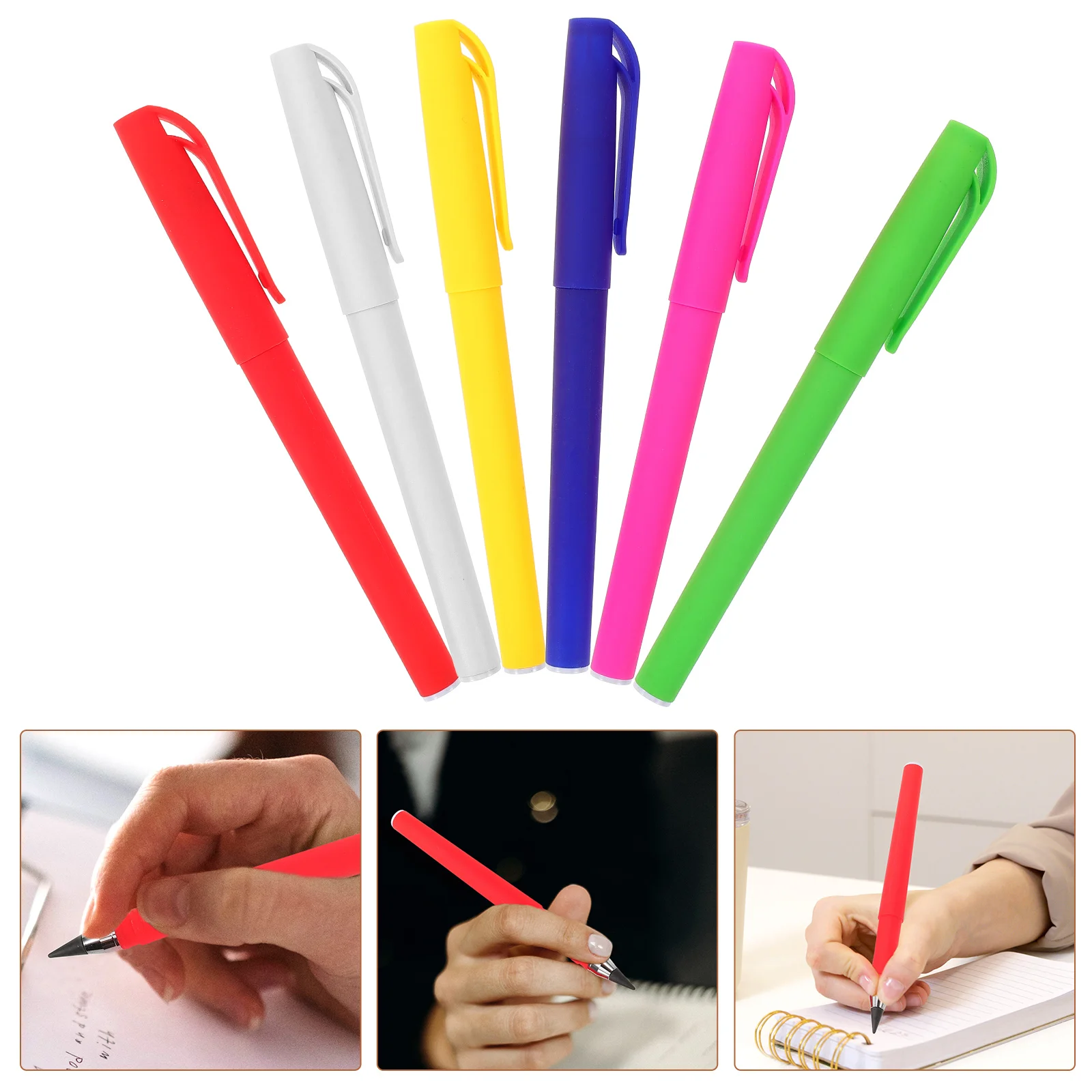 6 шт. Карандаши свинцовый вечный рисунок долговечный стираемый гладкий металл для подростков
6 шт. Карандаши свинцовый вечный рисунок долговечный стираемый гладкий металл для подростков