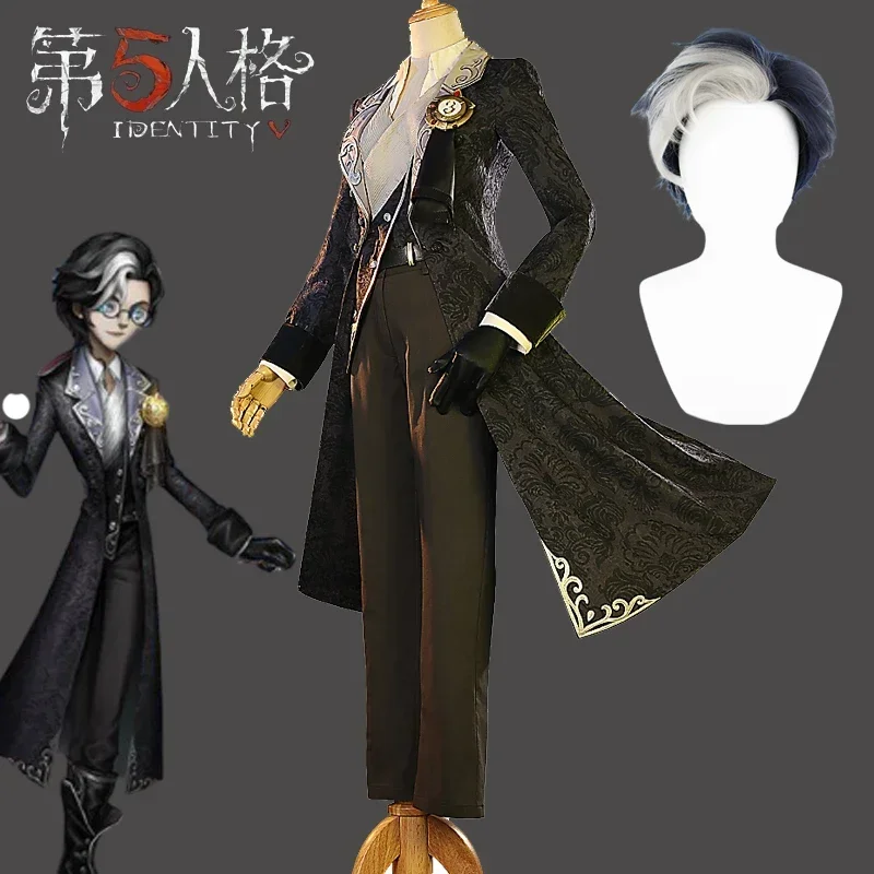 

Game Identity V Joseph Desaulniers Cosplay Costume Dm Photographer Uniform Halloween Party Outfit For Women Men Anime Wig Suit