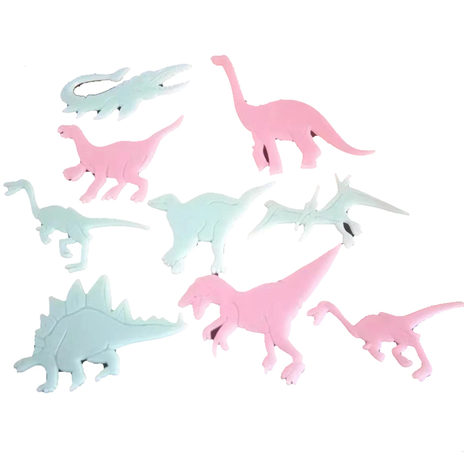 

9/8Pcs Glow In The Dark Dinosaur Luminous Stickers Stereo 3D Fluorescent Wall Stickers Fun Sticker For Kids