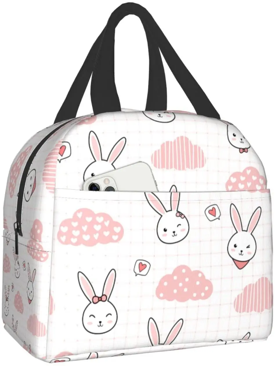 Cute Rabbit Bunny on Pink Grid Lunch Bag Travel Box Work Bento Cooler Reusable Tote Picnic Boxes Insulated Container Lunch Bags
Cute Rabbit Bunny on Pink Grid Lunch Bag Travel Box Work Bento Cooler Reusable Tote Picnic Boxes Insulated Container Lunch Bags