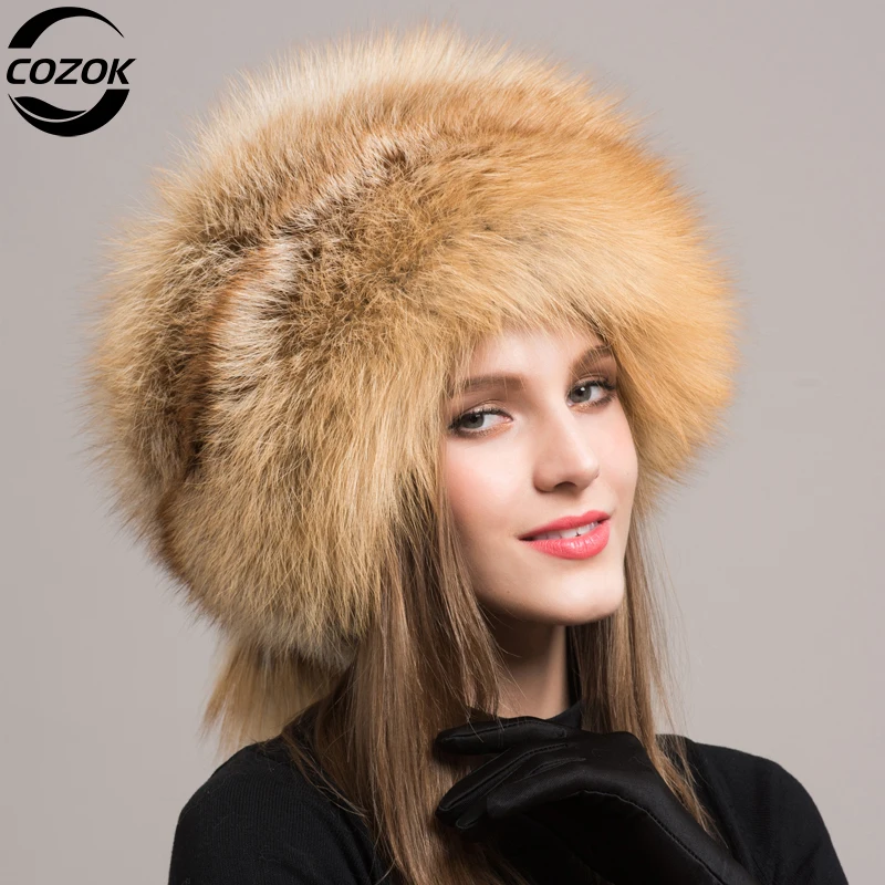 Winter Women Fashion Real Fur Hat Natural Fox Fur Hats Headgear Russian Outdoor Cap Ladies Thicken Warm Fur Caps
Winter Women Fashion Real Fur Hat Natural Fox Fur Hats Headgear Russian Outdoor Cap Ladies Thicken Warm Fur Caps