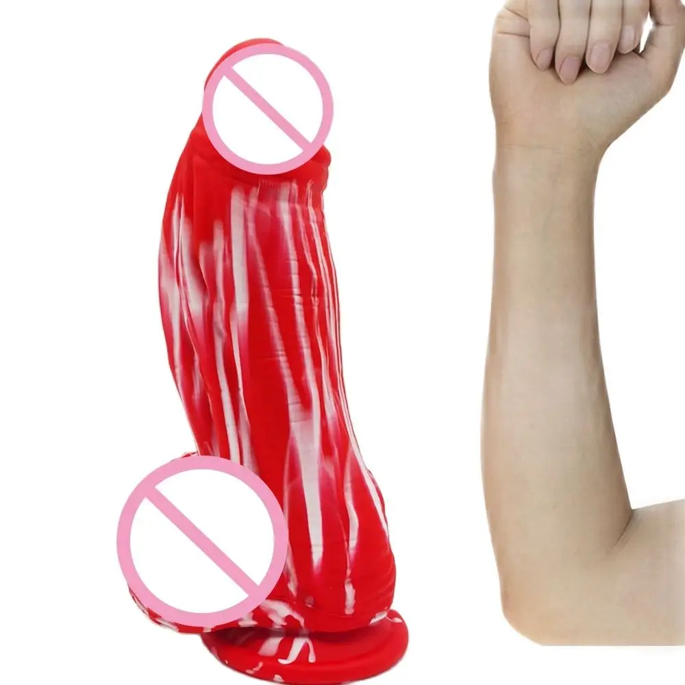 

Huge Thick Dildo, Realistic Silicone Dildos with Strong Suction Cup for Hands-Free and Anal Play, G-spot Giant Dildo Sex Toy