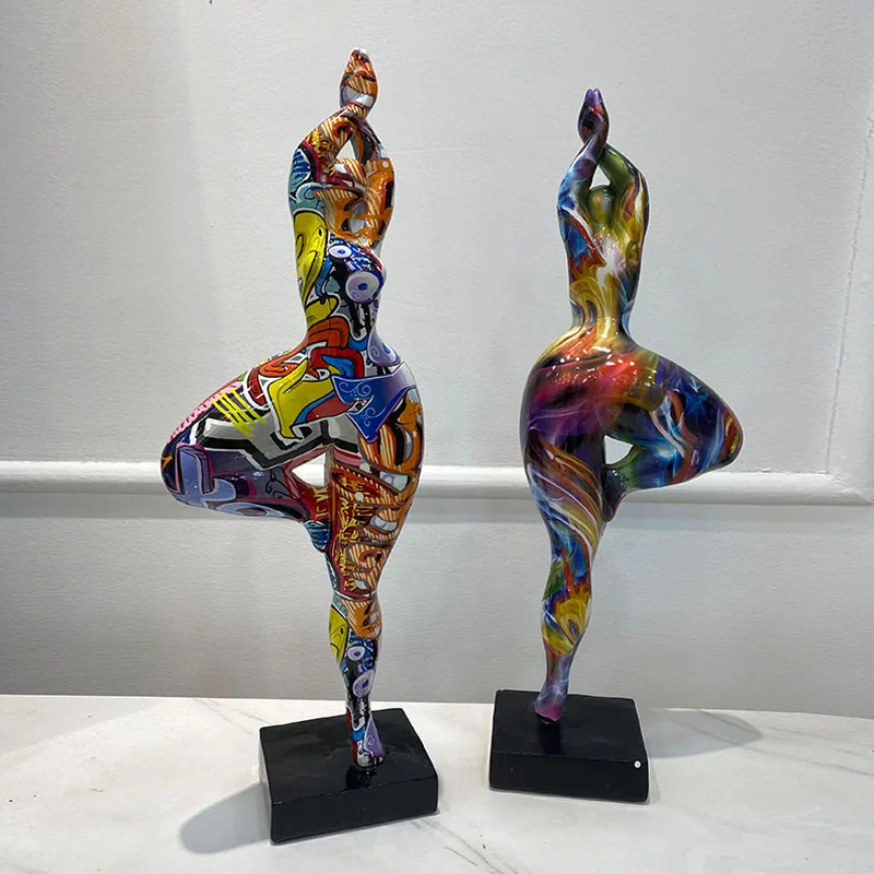 VORMIR Resin Graffiti Painting Fat Lady Statue Abstract Art Woman Figurines For Interior Entrance Bookcase Desktop Decor Object
VORMIR Resin Graffiti Painting Fat Lady Statue Abstract Art Woman Figurines For Interior Entrance Bookcase Desktop Decor Object