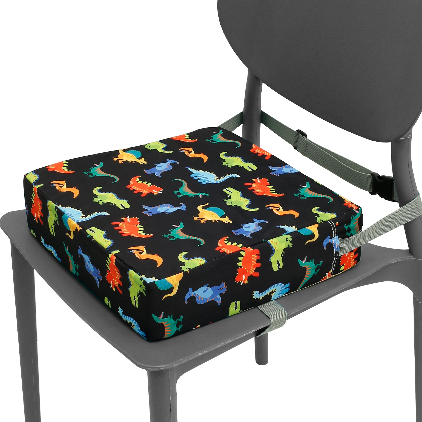 

Мягкое дышащее сиденье-усилитель для малышей, подушка для сиденья с безопасными застежками, нескользящая Нижняя подушка-усилитель для стула, портативная детская подушка