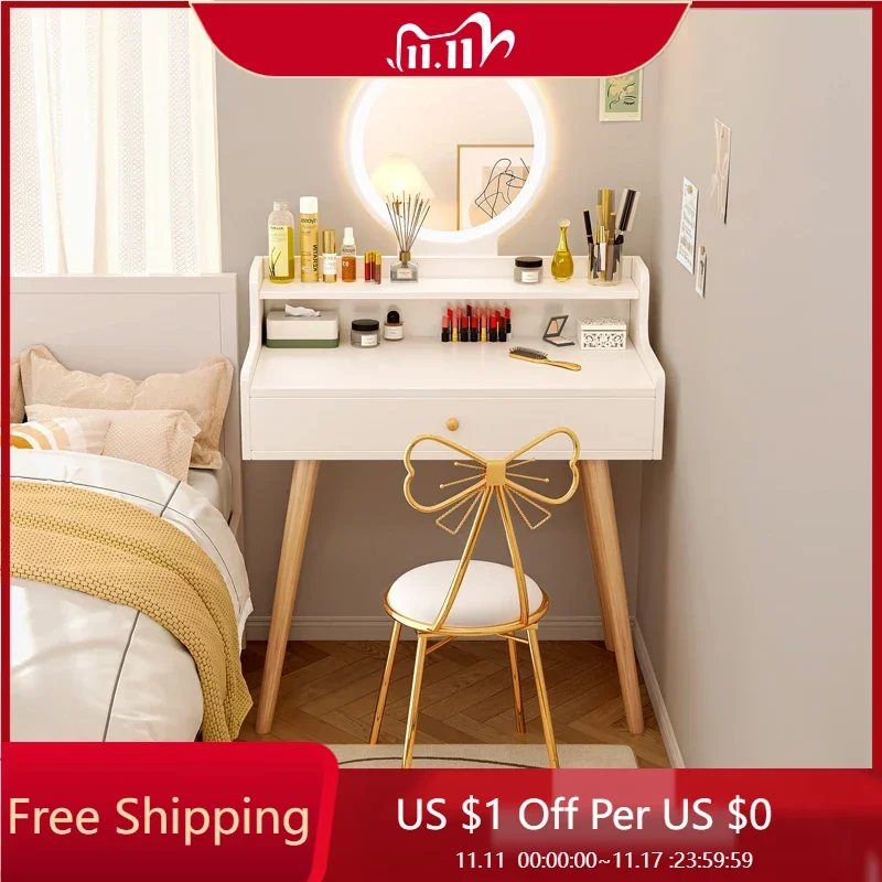 Light Mirror Dressing Table Luxury Drawer Hotel Organizer Women Decorative Dressing Desk Wood Penteadeira Bedroom Furniture
Light Mirror Dressing Table Luxury Drawer Hotel Organizer Women Decorative Dressing Desk Wood Penteadeira Bedroom Furniture