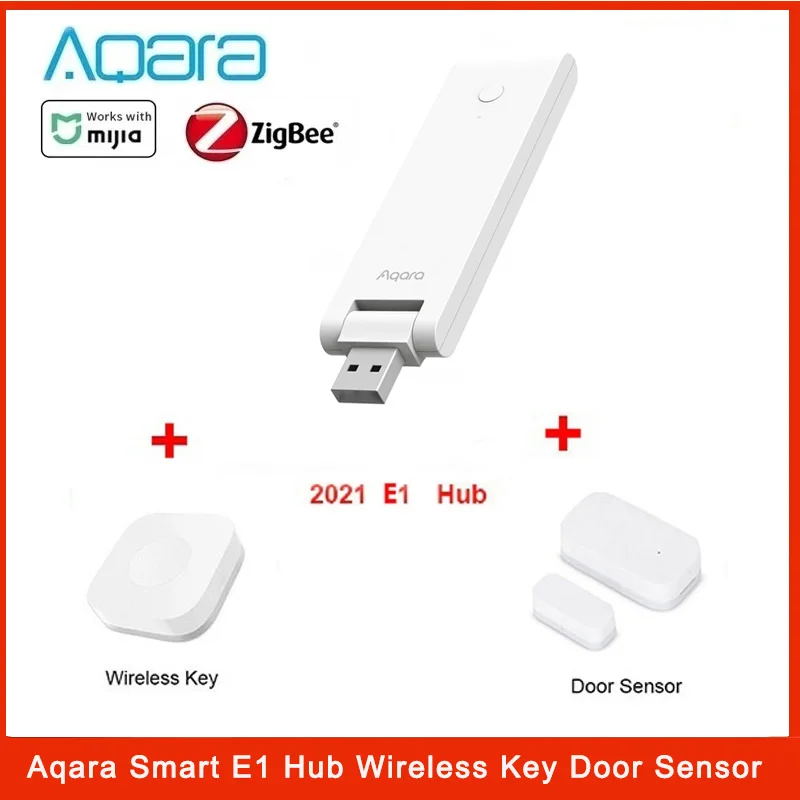 

Aqara E1 Hub Gateway Zigbee 3.0 Remote Control Switch Human Humidity Water Sensor Door Sensors work for Xiaomi Mijia app HomeKit