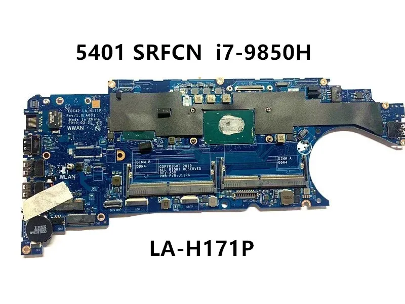 Материнская плата для ноутбука Dell Latitude 5401, 04N4MN, 01N8Y9, 039CRJ, 1n8y9 SRFCN i7-9850H LA-H171P 100%, тест хорошего качества
Материнская плата для ноутбука Dell Latitude 5401, 04N4MN, 01N8Y9, 039CRJ, 1n8y9 SRFCN i7-9850H LA-H171P 100%, тест хорошего качества