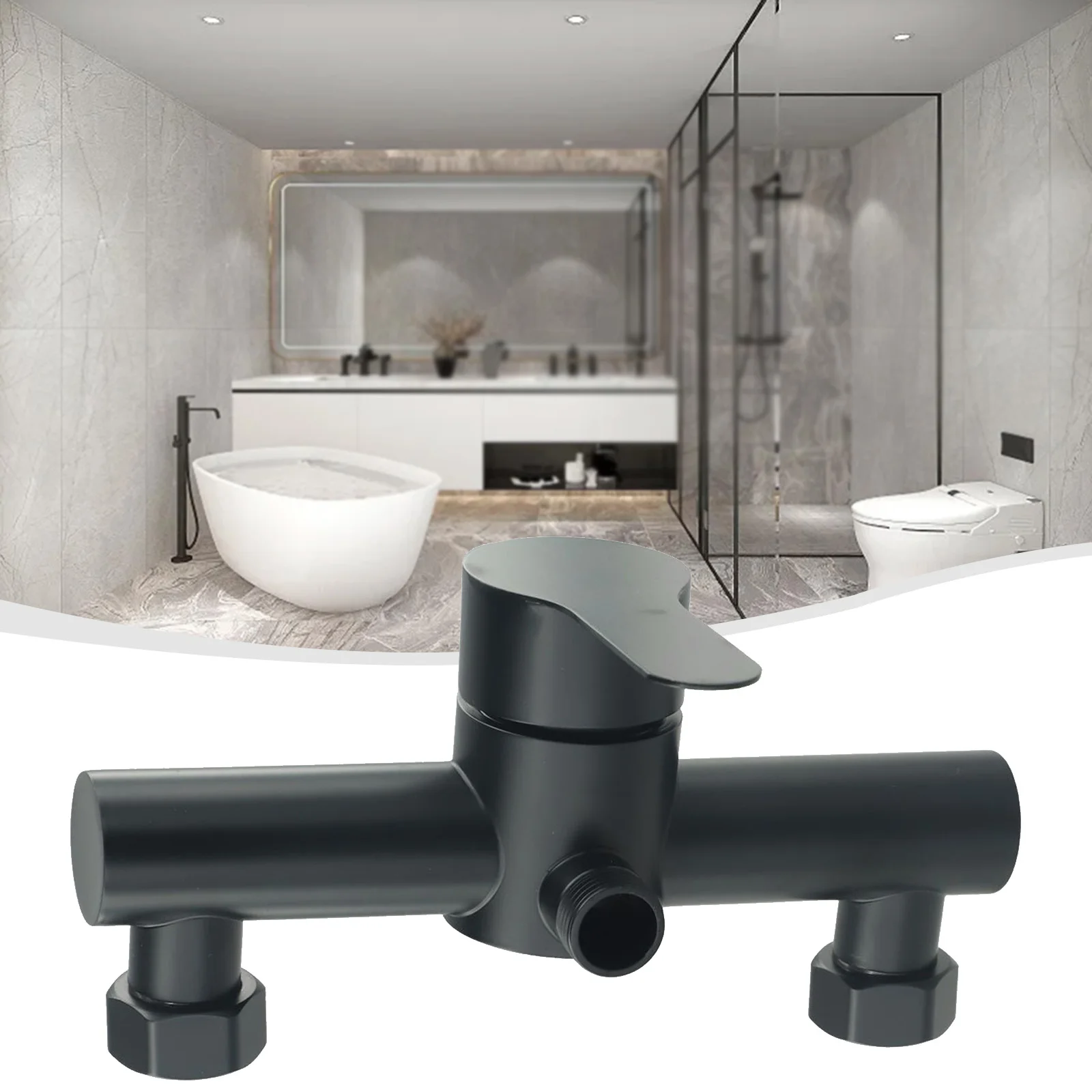 Bathroom Shower Faucet Triple Bathtub Faucet Black Wall Mounted Stainless Steel Hot And Cold Water Mixer Valve Nozzle Tap
Bathroom Shower Faucet Triple Bathtub Faucet Black Wall Mounted Stainless Steel Hot And Cold Water Mixer Valve Nozzle Tap
