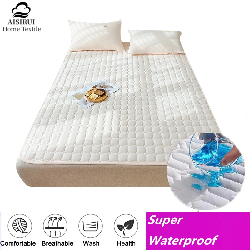100% Waterproof Mattress Pad Queen Size,1.2cm Ultrathin, 60 * 80 Inches,Foldable, Suitable for Any Size Bed,Machine Washable 1pc
100% Waterproof Mattress Pad Queen Size,1.2cm Ultrathin, 60 * 80 Inches,Foldable, Suitable for Any Size Bed,Machine Washable 1pc