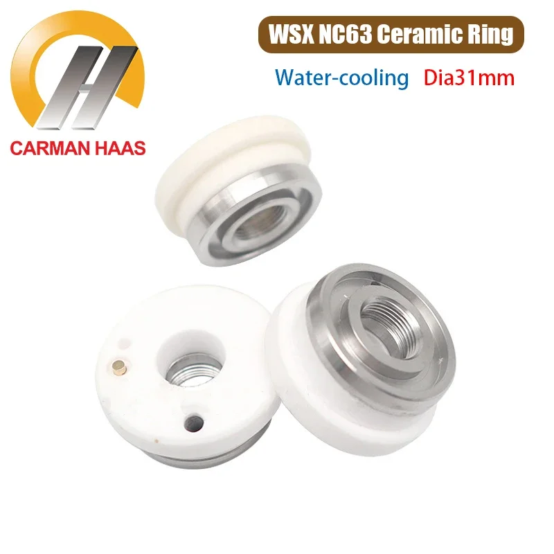 Carmanhaas 3pcs Laser Ceramic Ring Parts Dia.31mm for WSX NC63 Water-cooling Fiber Laser Cutting Machine D31 High Power M11 
Carmanhaas 3pcs Laser Ceramic Ring Parts Dia.31mm for WSX NC63 Water-cooling Fiber Laser Cutting Machine D31 High Power M11