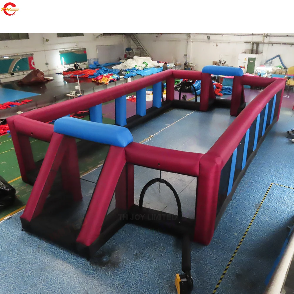 

Free Door Shipping TH 15x8m Giant Inflatable Soccer Arena Football Field Pitch Sport Game