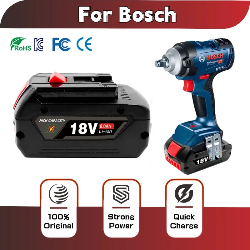 For BOSCH Authentic 18V 10Ah LITHIUM-ION BATTERY GBA 18V 10Ah 18V Professional GBA GSR GSB BAT618 BAT609 w/Fuel Guage
For BOSCH Authentic 18V 10Ah LITHIUM-ION BATTERY GBA 18V 10Ah 18V Professional GBA GSR GSB BAT618 BAT609 w/Fuel Guage