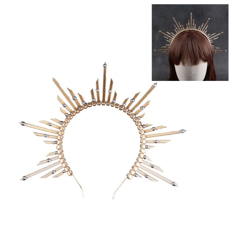 Повязка на голову с изображением ангела и солнечных лучей для косплея для подростков, реквизит для фестиваля Хэллоуина
Повязка на голову с изображением ангела и солнечных лучей для косплея для подростков, реквизит для фестиваля Хэллоуина