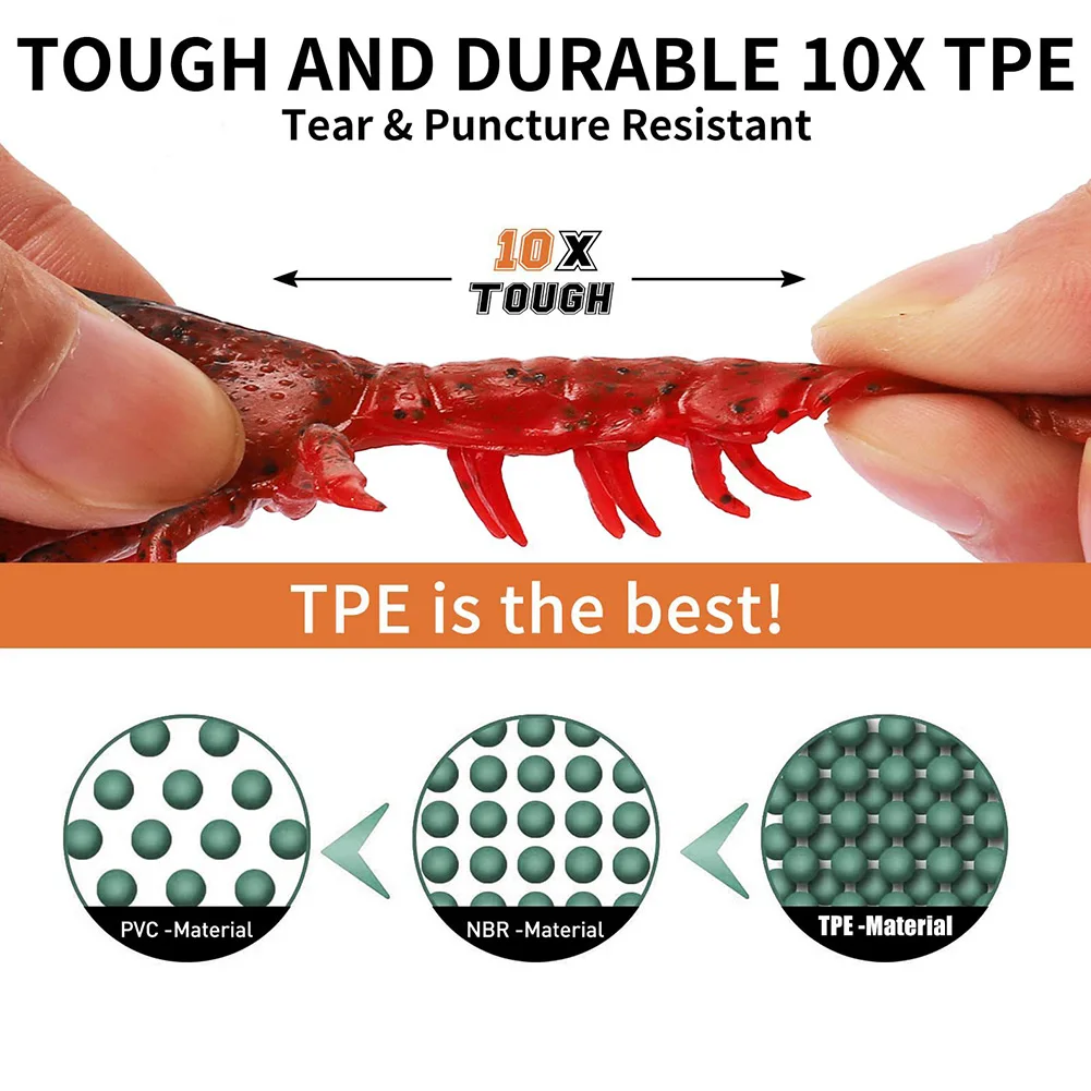 TRUSCEND Luya Bionic Bait Elastic TPE Material Unique Hollow Body Design Perfect for Crayfish Fishing 3PCS/Set
TRUSCEND Luya Bionic Bait Elastic TPE Material Unique Hollow Body Design Perfect for Crayfish Fishing 3PCS/Set