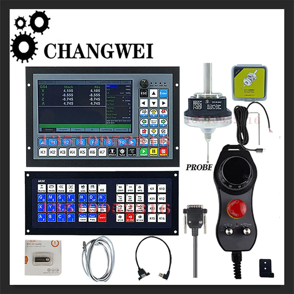 

Ddcs-expert 3/4/5 Axis Cnc Controller Kit Supports Closed-loop Stepper /Atc Extended Keyboard Instead Of Ddcsv3.1 Stop Mpg
