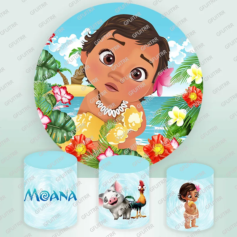 Disney Moana Round Cover Girl Birthday Backdrop Baby Shower Circle Cylinder Cover Party Decorations Photocall Props
Disney Moana Round Cover Girl Birthday Backdrop Baby Shower Circle Cylinder Cover Party Decorations Photocall Props