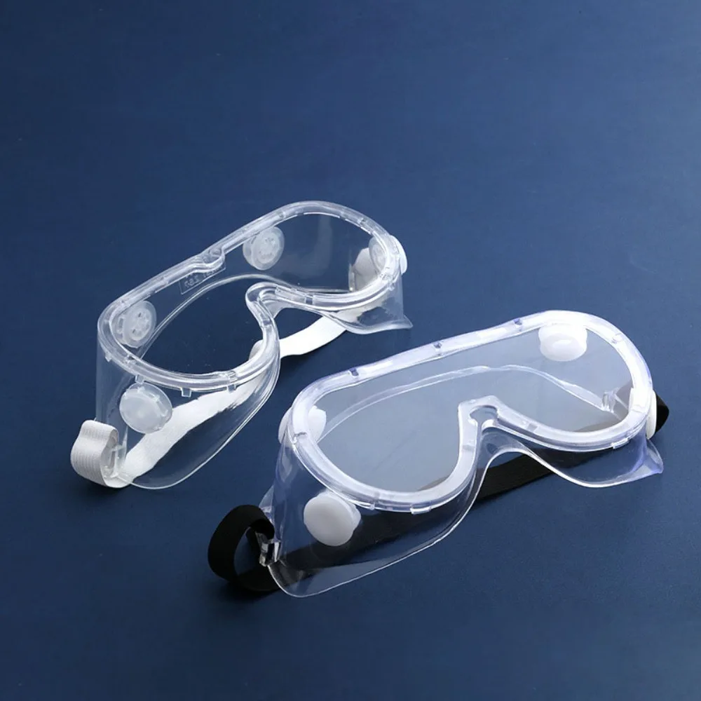 

Safety Goggles PVC Frame PC Lenses Acid Alkali Resistant Splash Prevention Protective Glasses Windbreak Sand Anti Fog Glasses