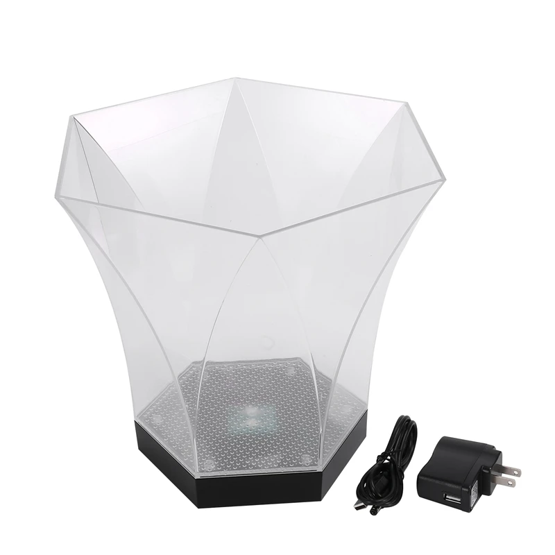 5L Large Capacity Polygonal Colorful Ice Bucket Bar Nightclub Light Up Champagne Whiskey Beer Bucket Bars
5L Large Capacity Polygonal Colorful Ice Bucket Bar Nightclub Light Up Champagne Whiskey Beer Bucket Bars